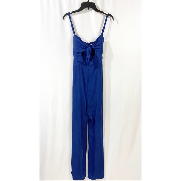 Socialite Pants - SALE!Socialite Tie front jumpsuit in electric blue